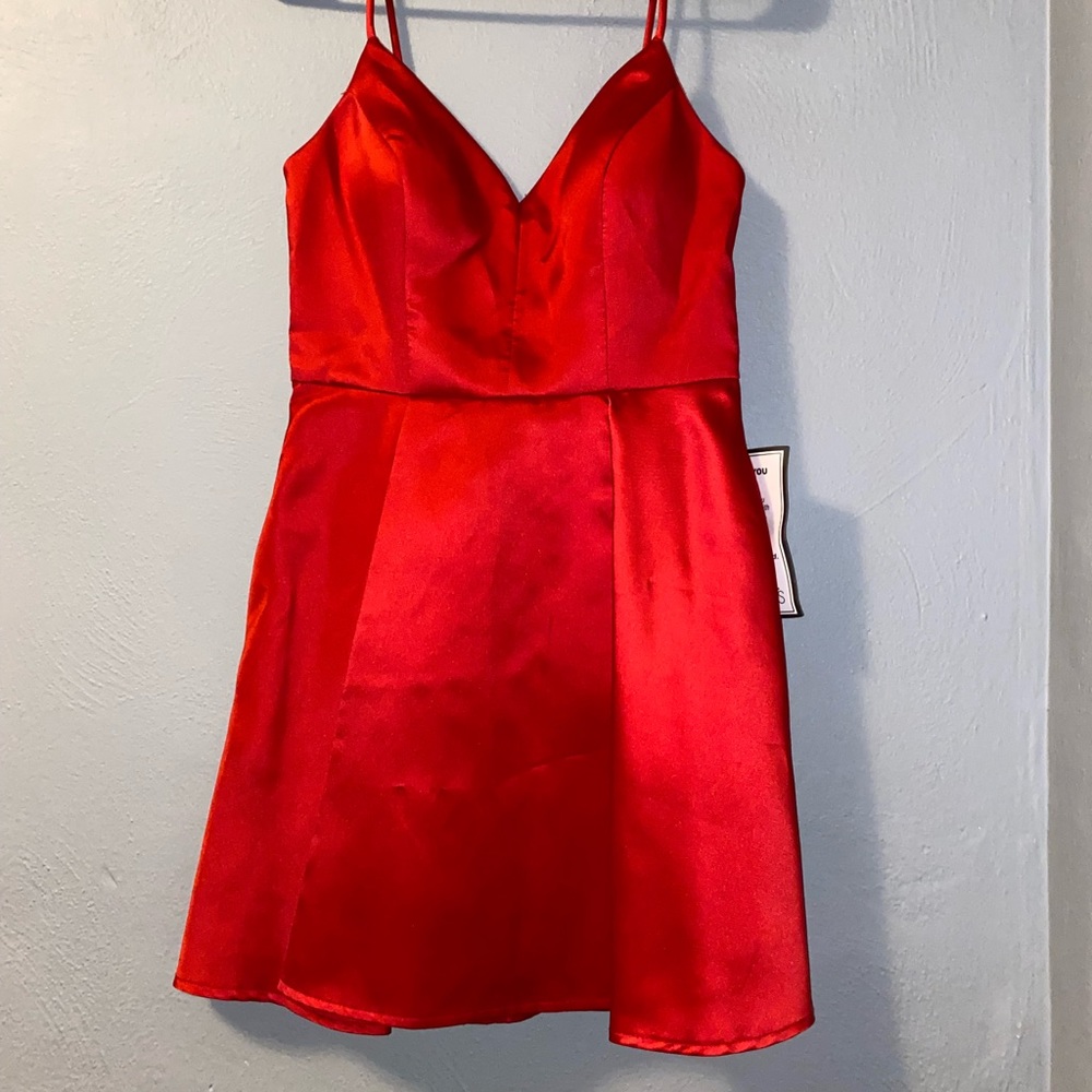 NWT Macys red formal dress